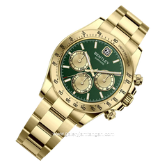 BENTLEY BL-21-31 Gold Dial Green Stainless Steel Strap