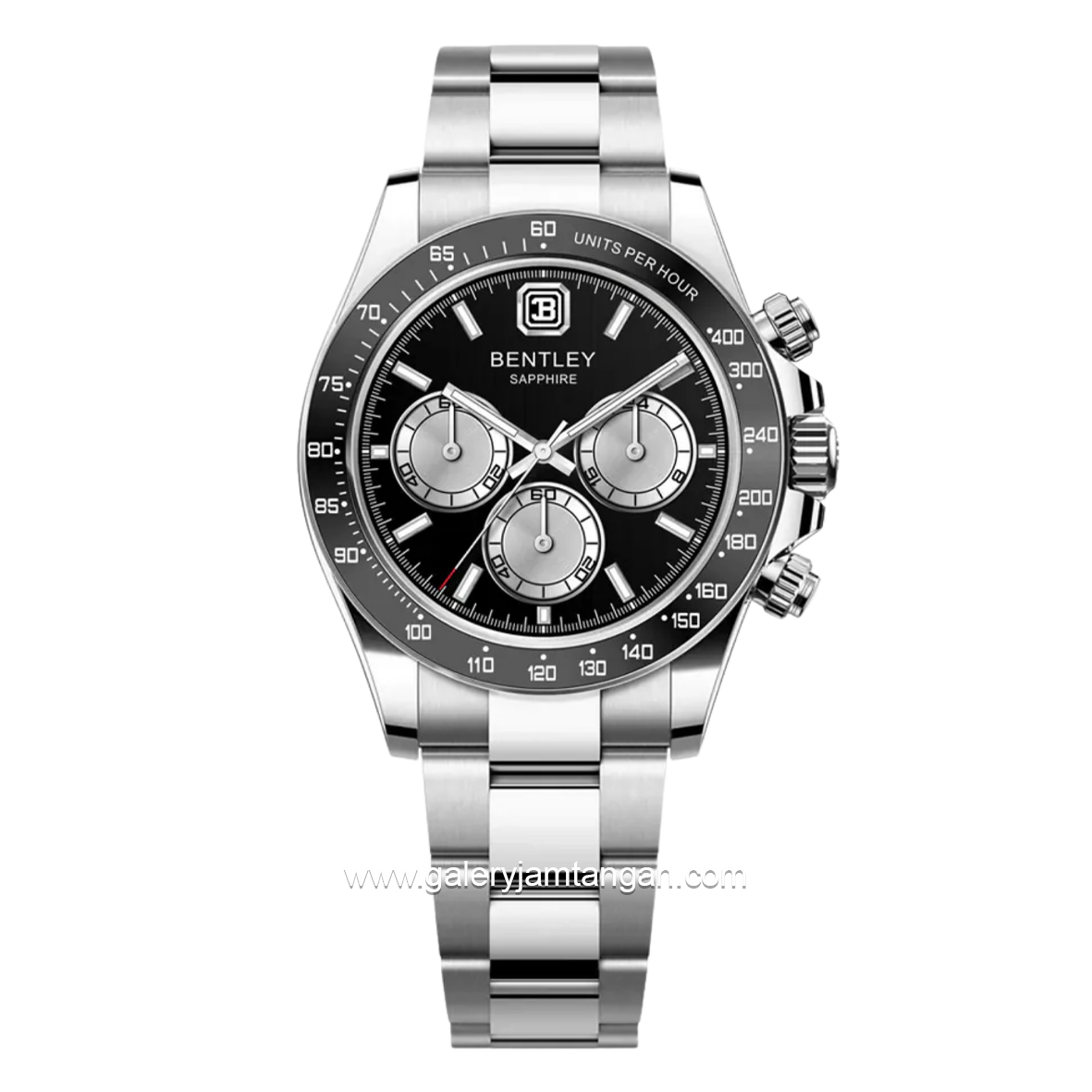 BENTLEY BL-21-50 Silver Dial Black Stainless Steel Strap