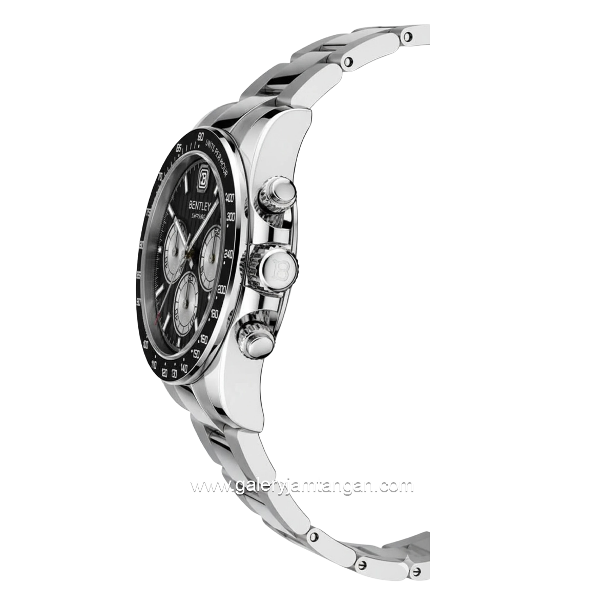 BENTLEY BL-21-50 Silver Dial Black Stainless Steel Strap