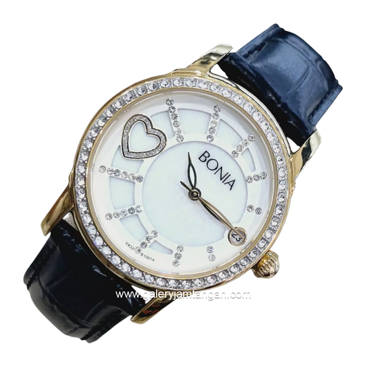 BONIA BNB10014-2259S White Leather Strap