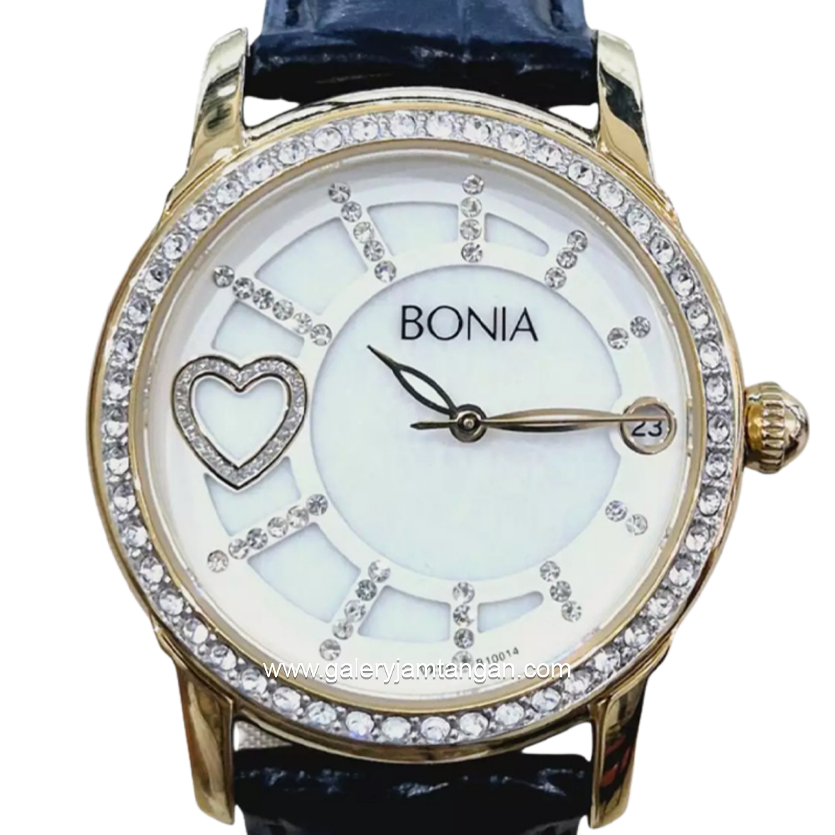BONIA BNB10014-2259S White Leather Strap