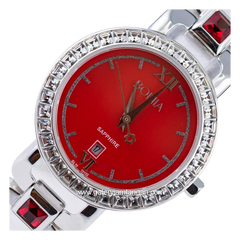 BONIA BNB10102-2363S Silver Dial Red Stainless Steel
