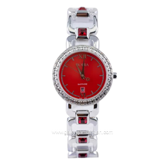 BONIA BNB10102-2363S Silver Dial Red Stainless Steel