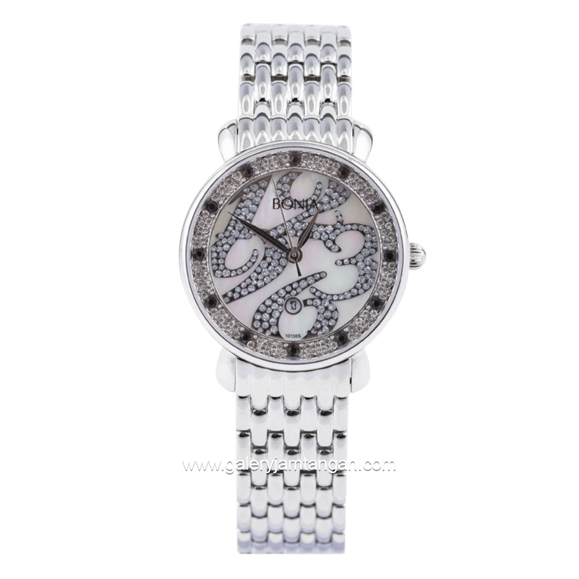 BONIA BNB10135-2355S Silver Dial White Stainless Steel Strap