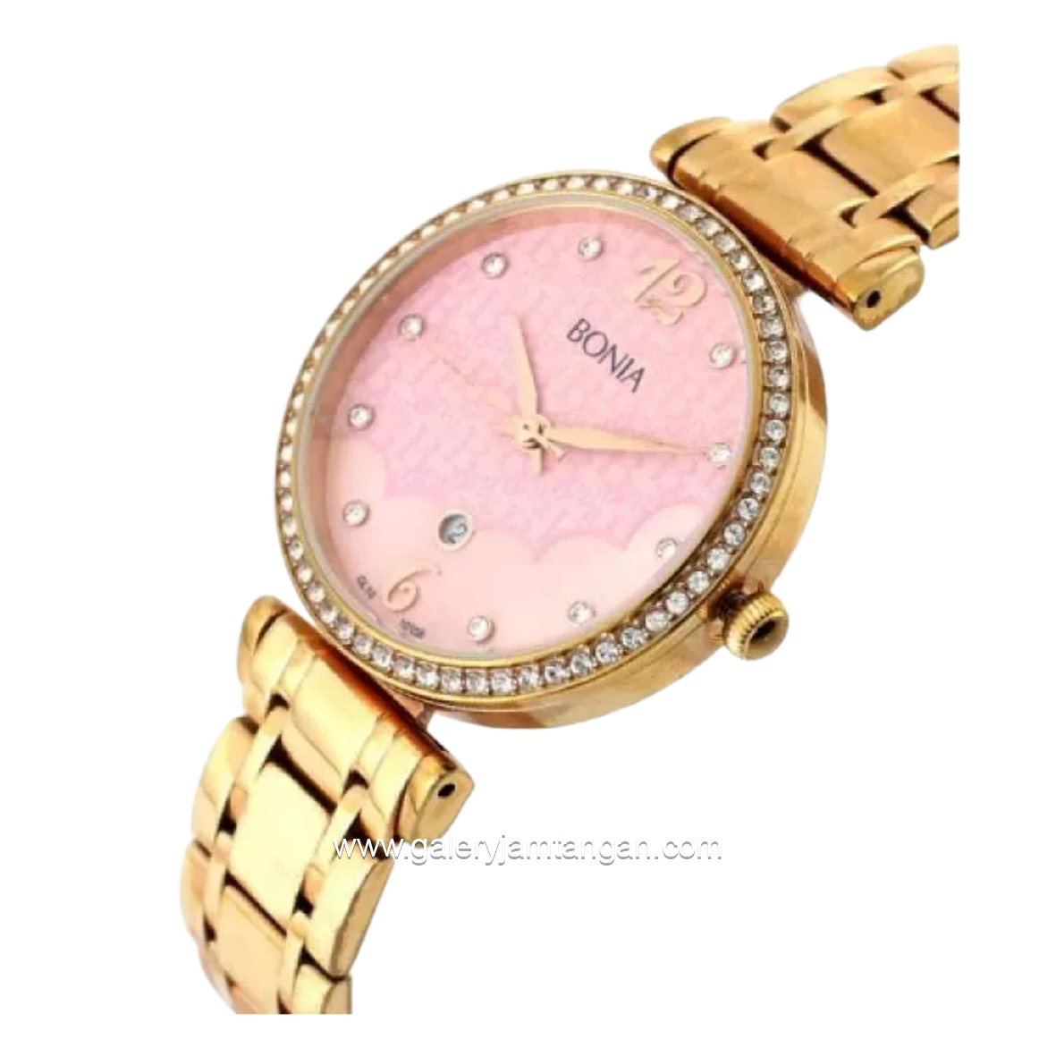BONIA BNB10158-2575S Rosegold Dial Pink Stainless Steel Strap
