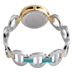 BONIA BNB10181-2127S Silver Gold Dial Gold Fabric Stainless Steel Strap