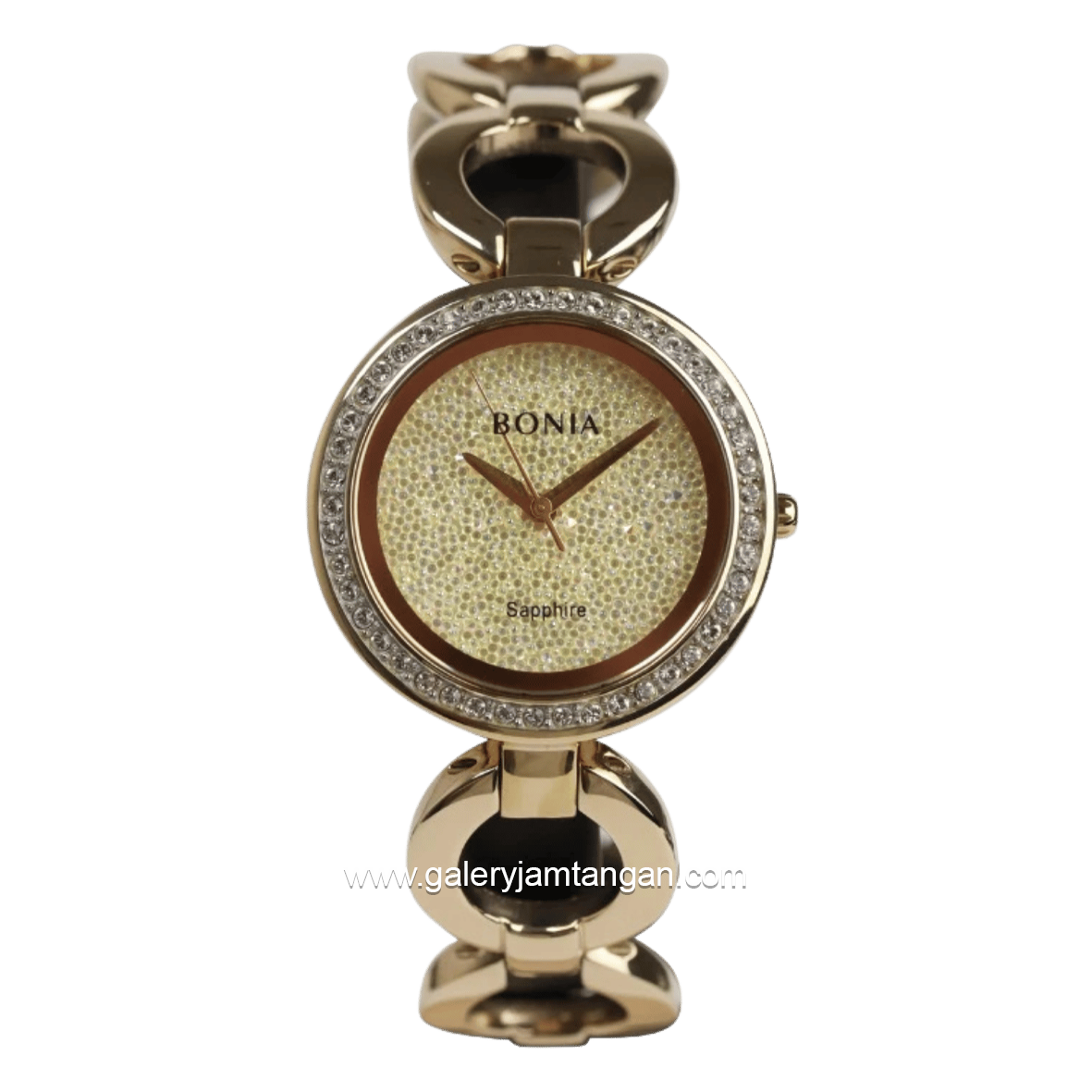 BONIA BNB10181-2227S Gold Dial Gold Fabric Stainless Steel Strap