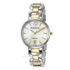 BONIA BNB10357-2155 Silver Dial White Stainless Steel Strap