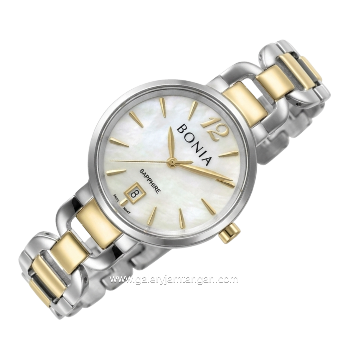 BONIA BNB10357-2155 Silver Dial White Stainless Steel Strap