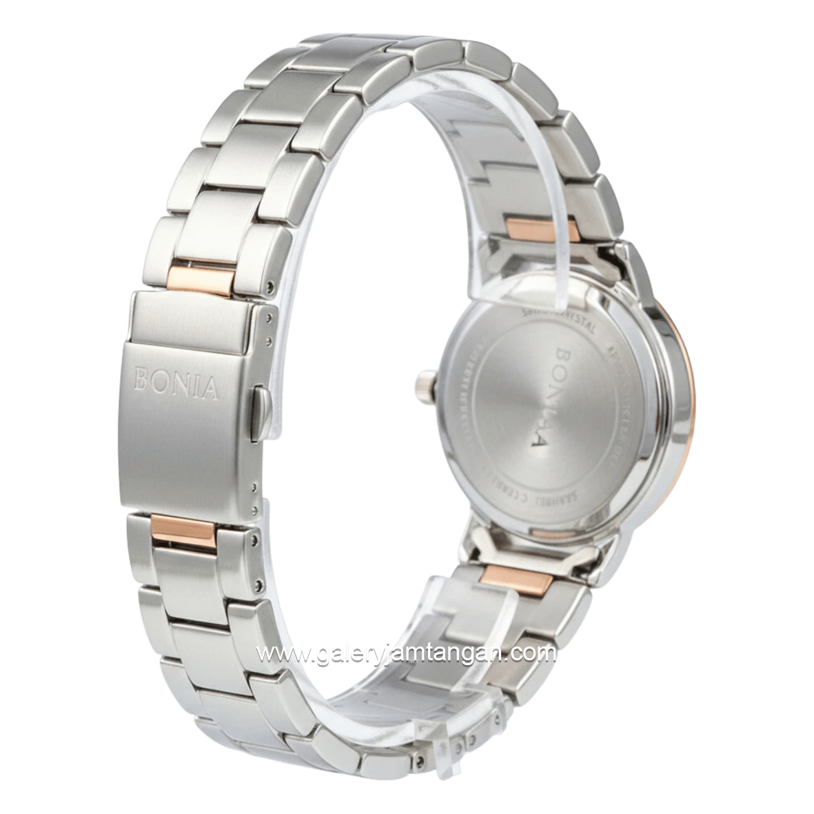 BONIA BNB10376-2353S Silver Dial White Stainless Steel Strap