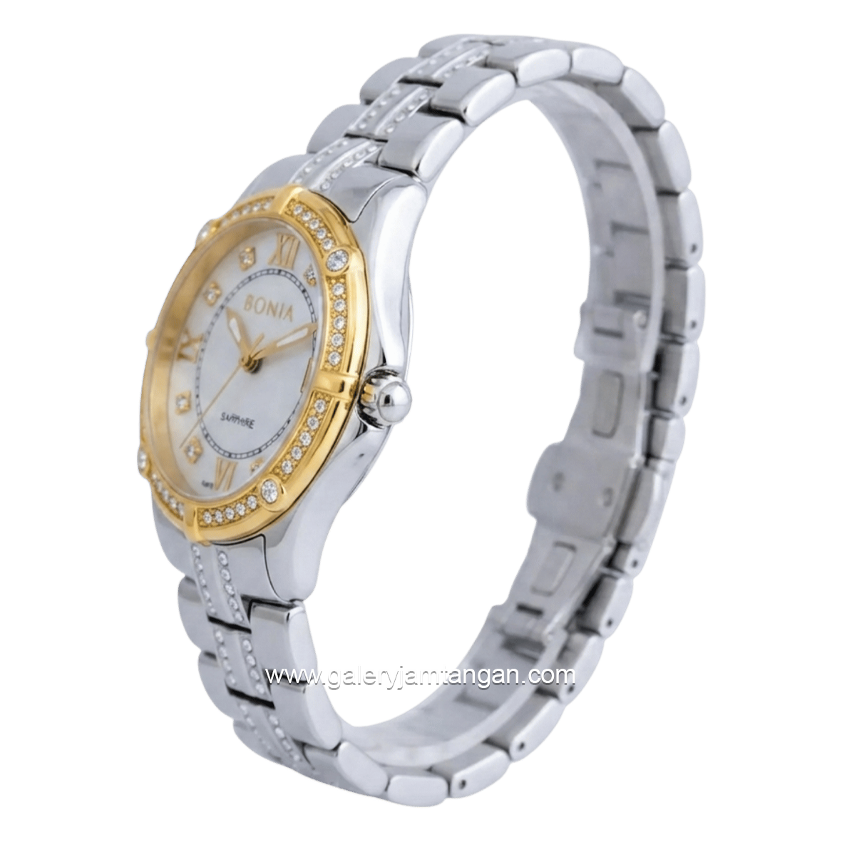 BONIA BNB10394-2323S Silver Dial White Stainless Steel Strap