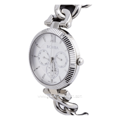 BONIA BNB10431-2313 Silver Dial White Stainless Steel Strap