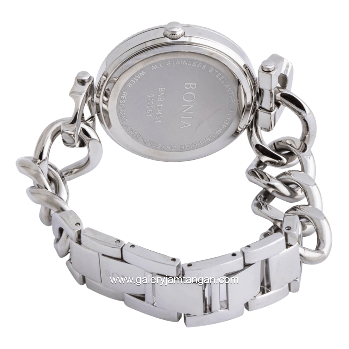 BONIA BNB10431-2313 Silver Dial White Stainless Steel Strap