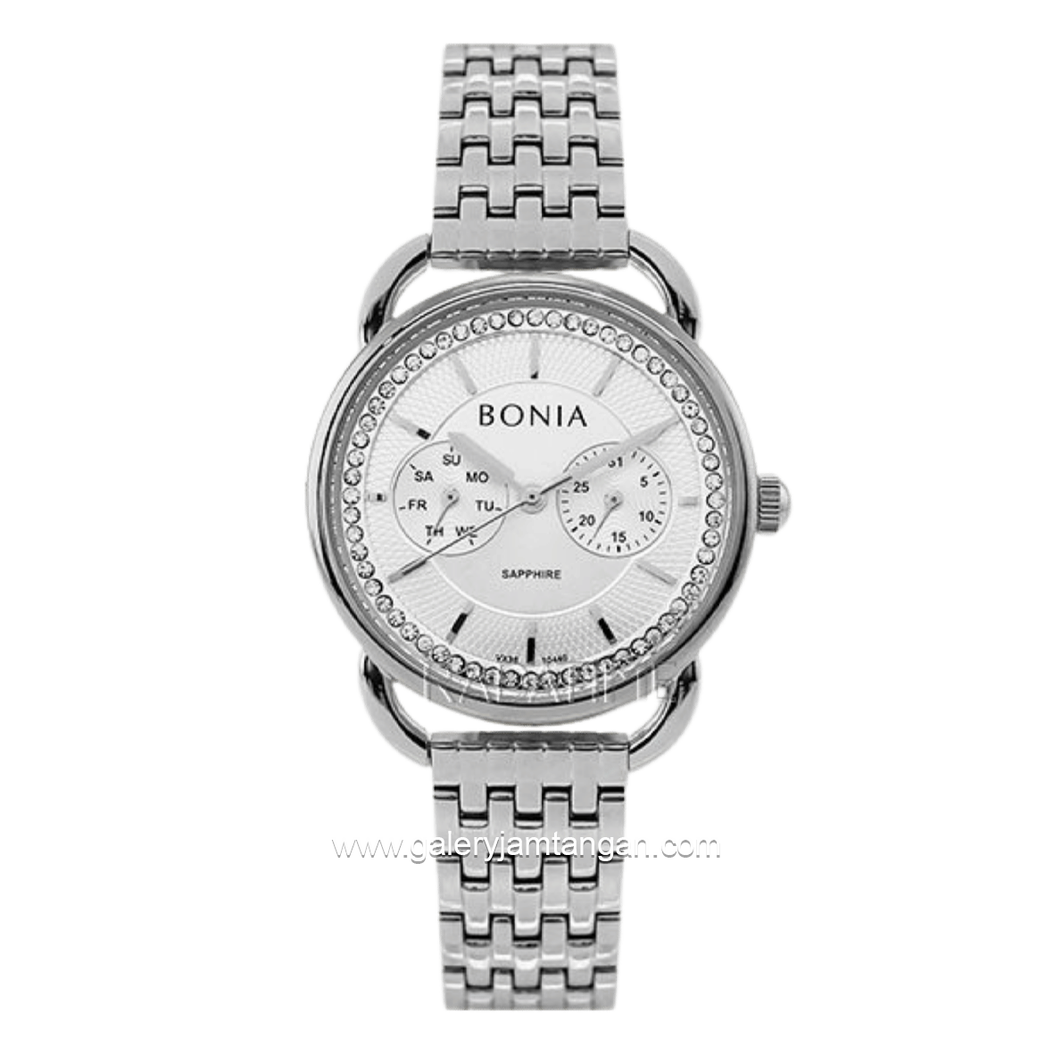 BONIA  BNB10440-2312 Silver Dial White Stainless Steel Strap