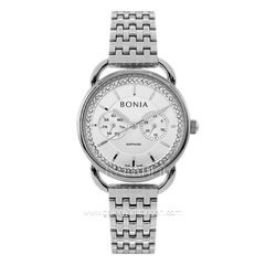 BONIA  BNB10440-2312 Silver Dial White Stainless Steel Strap