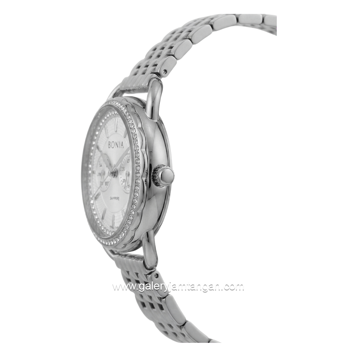 BONIA  BNB10440-2312 Silver Dial White Stainless Steel Strap