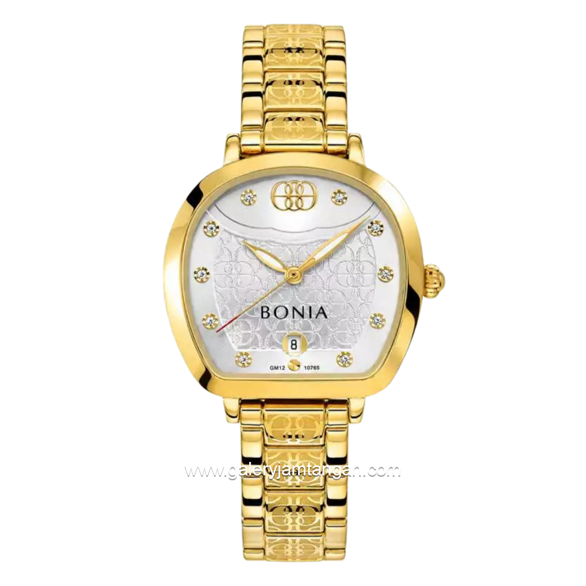 BONIA BNB10765-2217 Gold Dial Silver Stainless Steel Strap