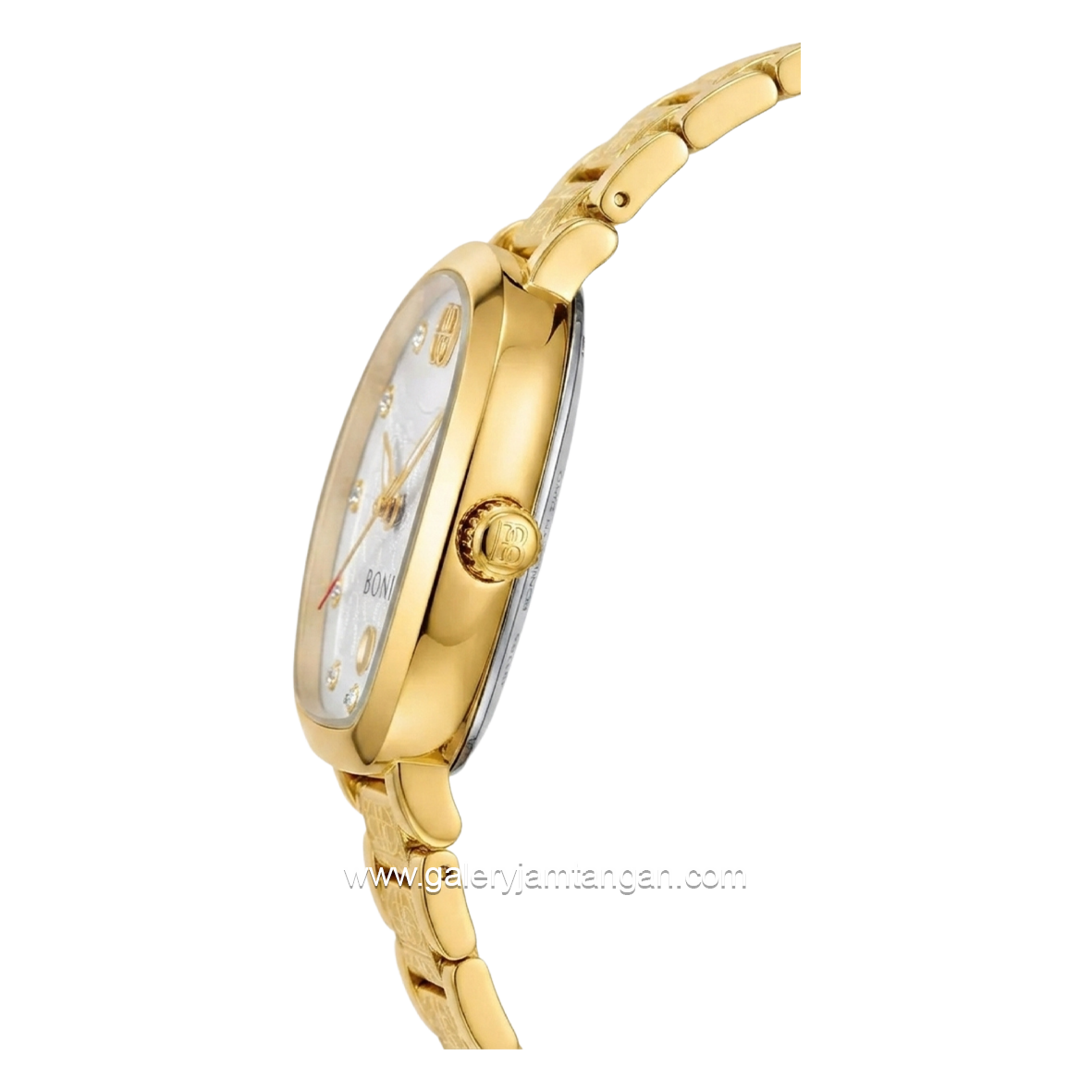 BONIA BNB10765-2217 Gold Dial Silver Stainless Steel Strap