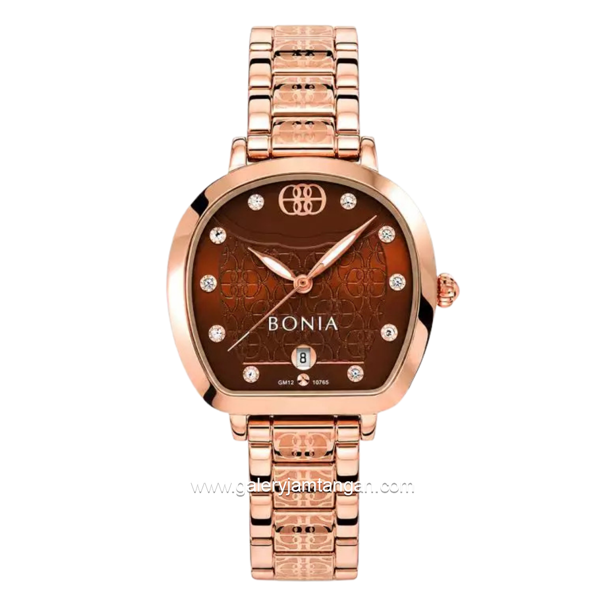 BONIA BNB10765-2547 Rosegold Dial Brown Stainless Steel Strap