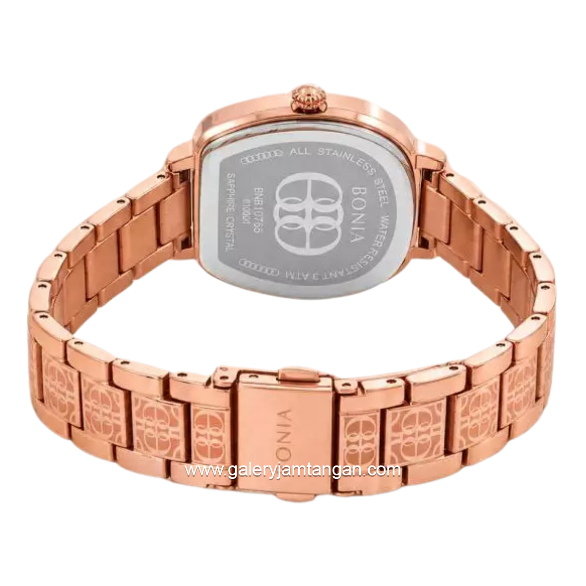 BONIA BNB10765-2547 Rosegold Dial Brown Stainless Steel Strap