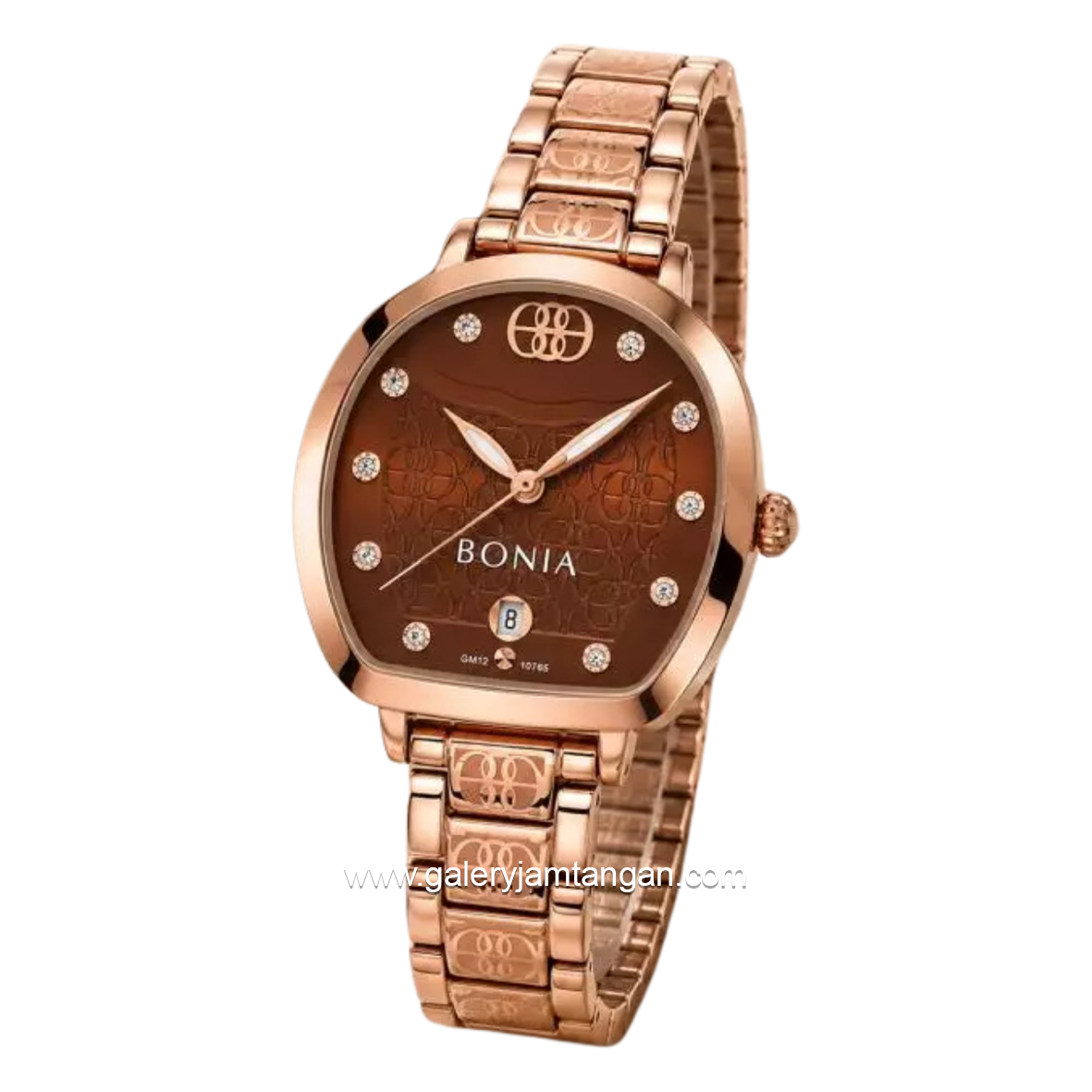 BONIA BNB10765-2547 Rosegold Dial Brown Stainless Steel Strap