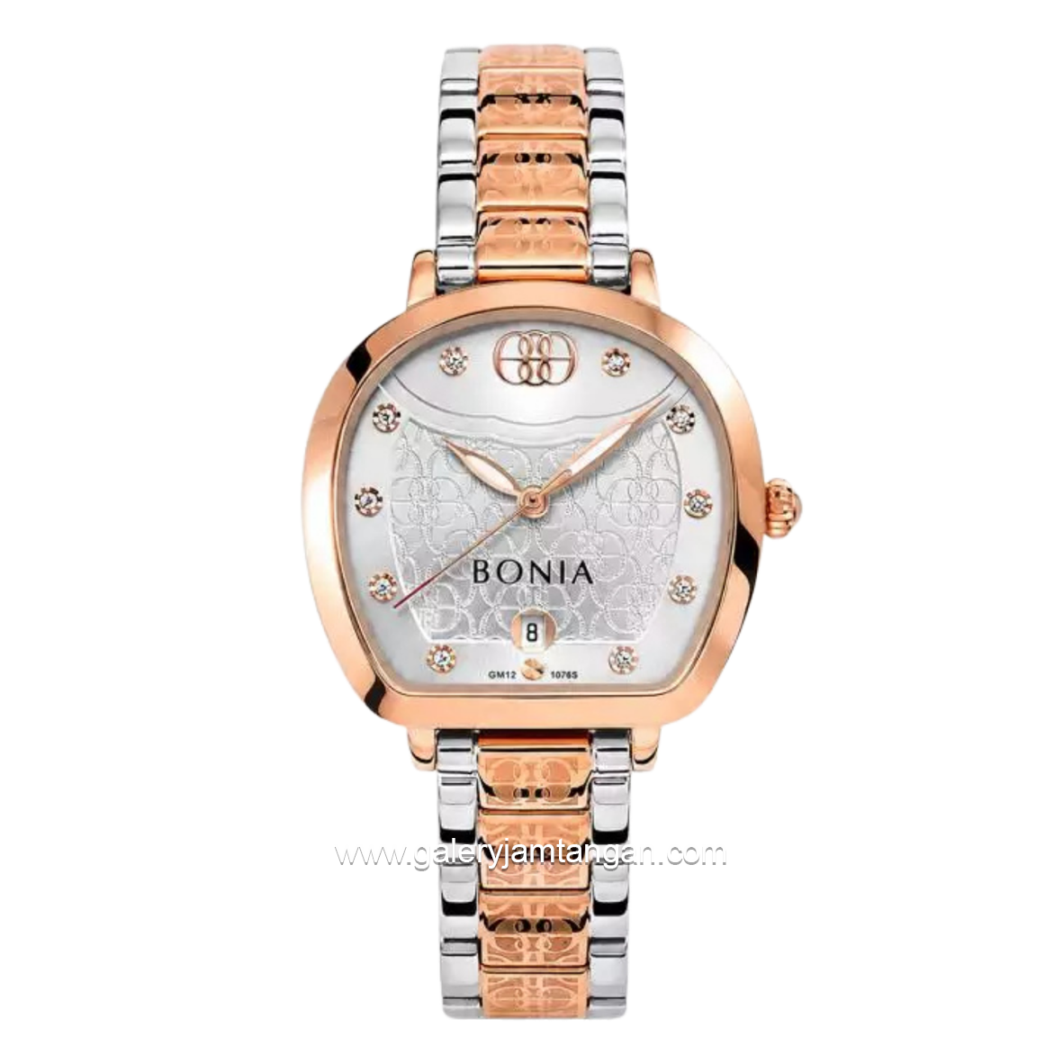 BONIA BNB10765-2617 Silver Combi Rosegold Dial Silver Stainless Steel Strap