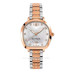 BONIA BNB10765-2617 Silver Combi Rosegold Dial Silver Stainless Steel Strap