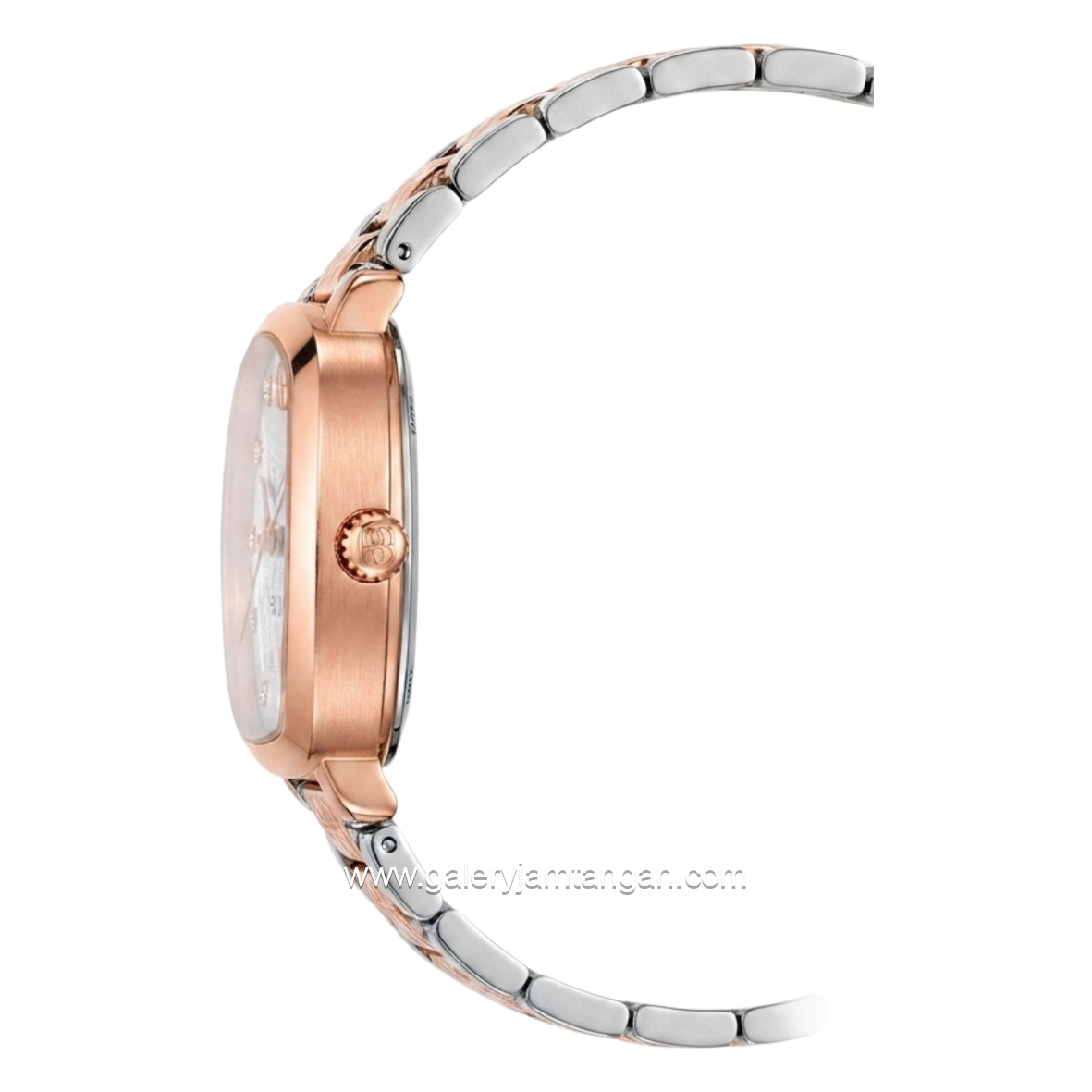 BONIA BNB10765-2617 Silver Combi Rosegold Dial Silver Stainless Steel Strap
