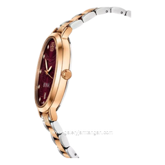 BONIA BNB10765-2667 Silver Combi Rosegold Dial Maroon Stainless Steel Strap