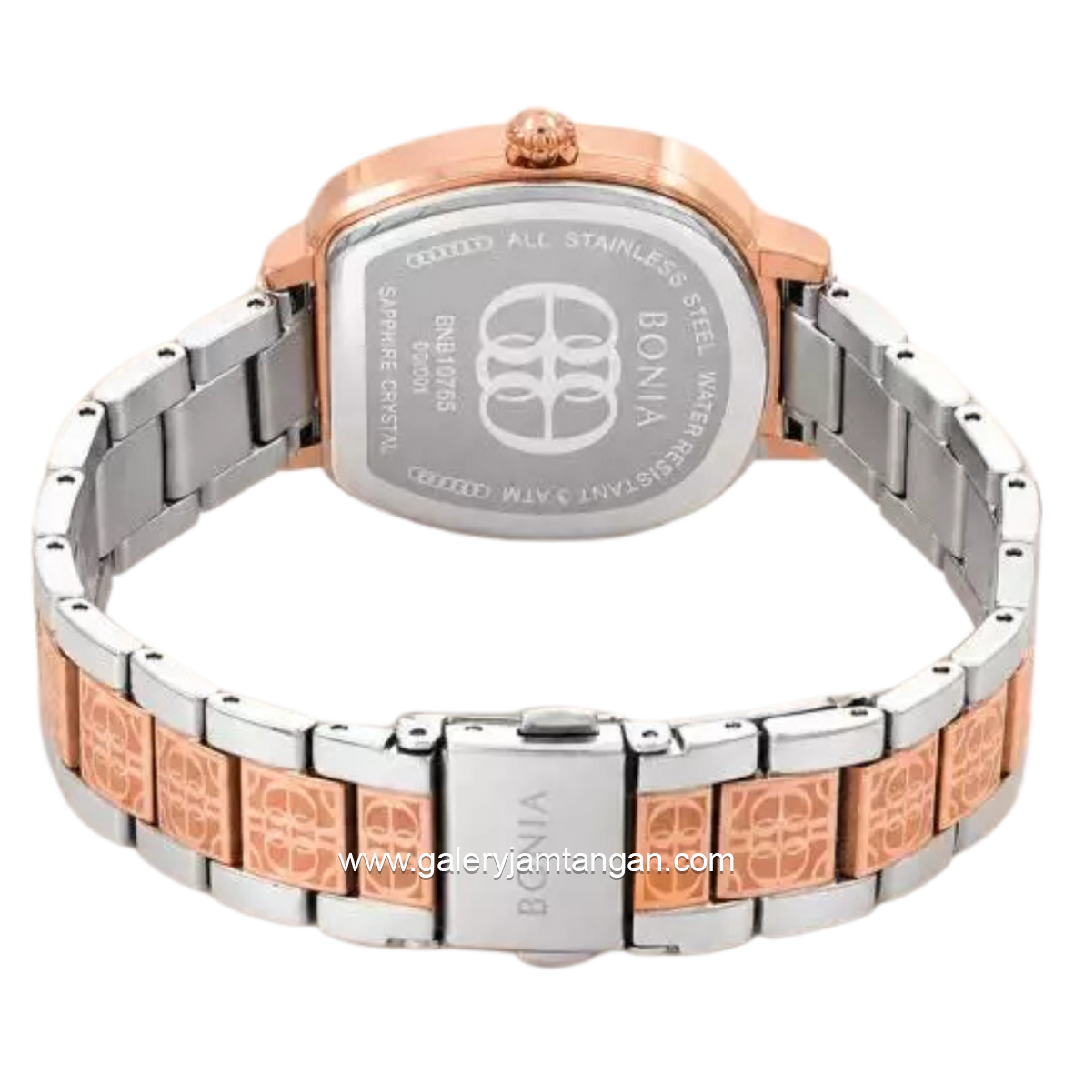 BONIA BNB10765-2617 Silver Combi Rosegold Dial Silver Stainless Steel Strap