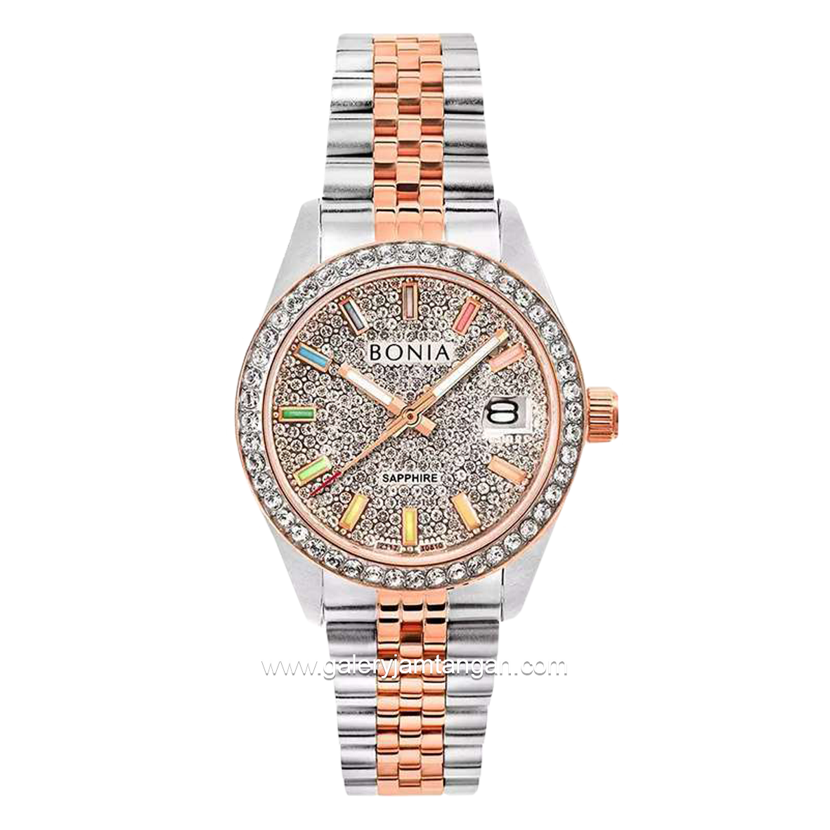 BONIA BNB10810-2612S Combination Silver Rosegold Stainless Steel