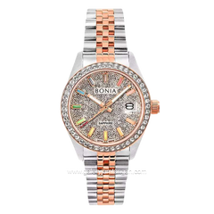 BONIA BNB10810-2612S Combination Silver Rosegold Stainless Steel