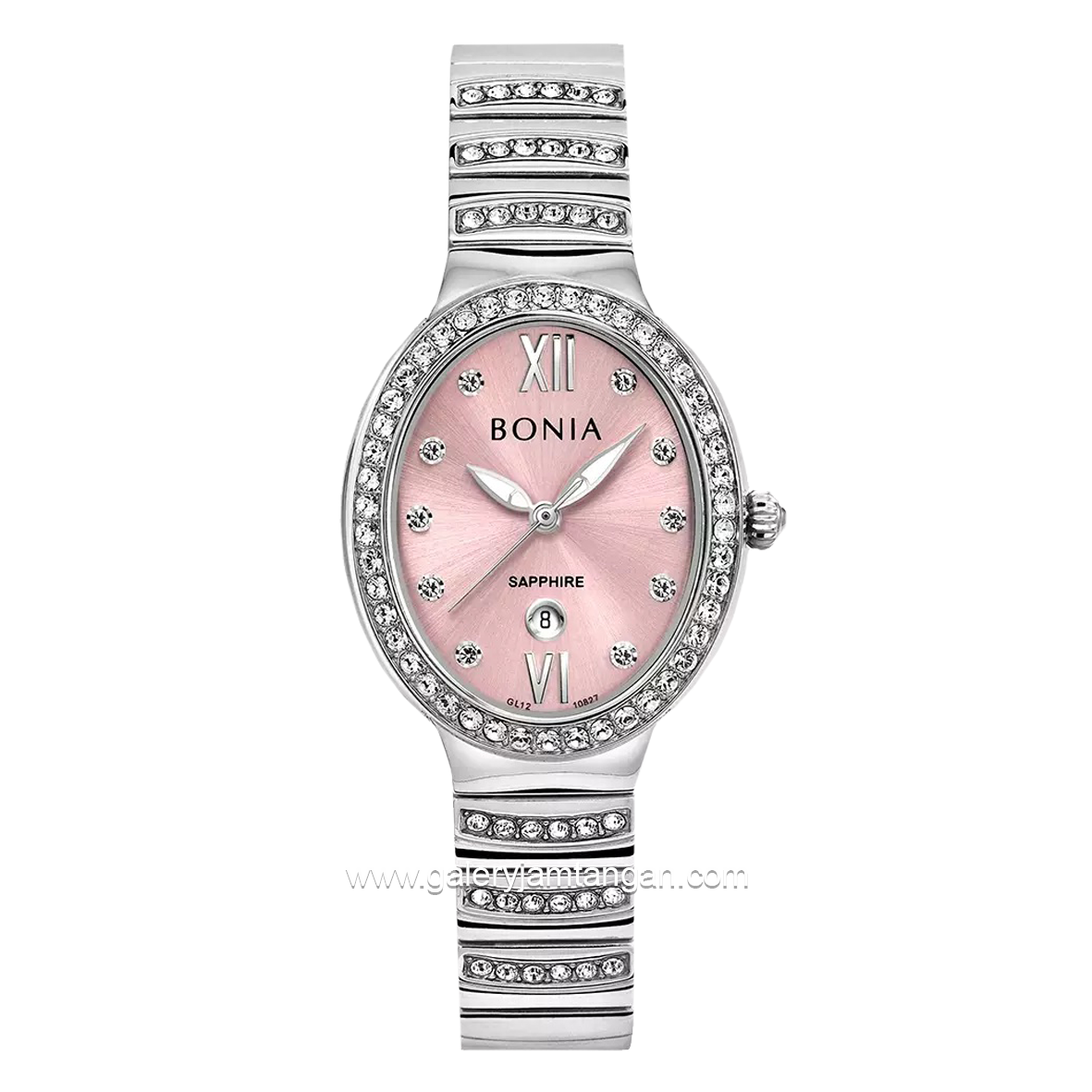 BONIA BNB10827-2373S Silver Dial Pink Stainless Steel