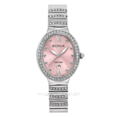 BONIA BNB10827-2373S Silver Dial Pink Stainless Steel