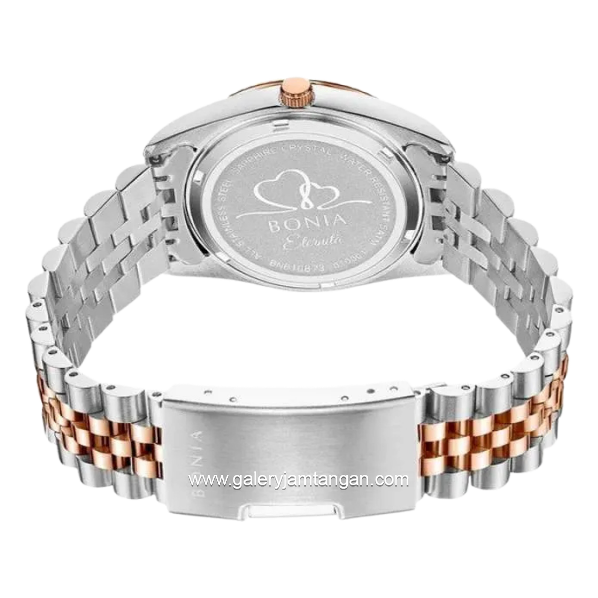 BONIA BNB10873-1692 Silver Rosegold Dial Green Stainless Steel