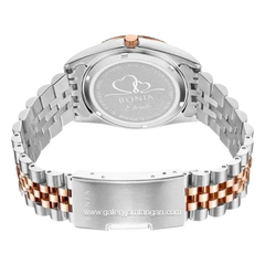 BONIA BNB10873-1692 Silver Rosegold Dial Green Stainless Steel