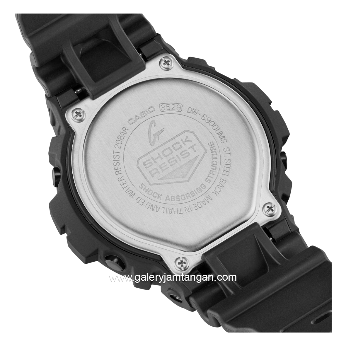G-SHOCK DW-6900UMS-1DR Black Digital Resin Strap