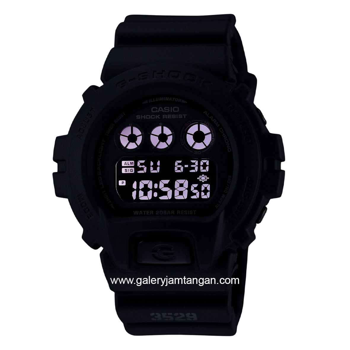 G-SHOCK DW-6900UMS-1DR Black Digital Resin Strap