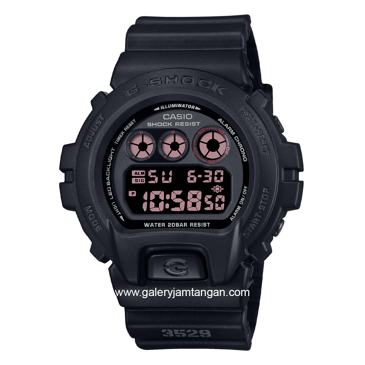 G-SHOCK DW-6900UMS-1DR Black Digital Resin Strap