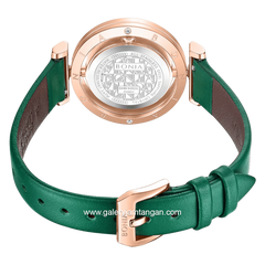 BONIA ELEGANCE BNB10926-2597S Green Rosegold Leather Strap