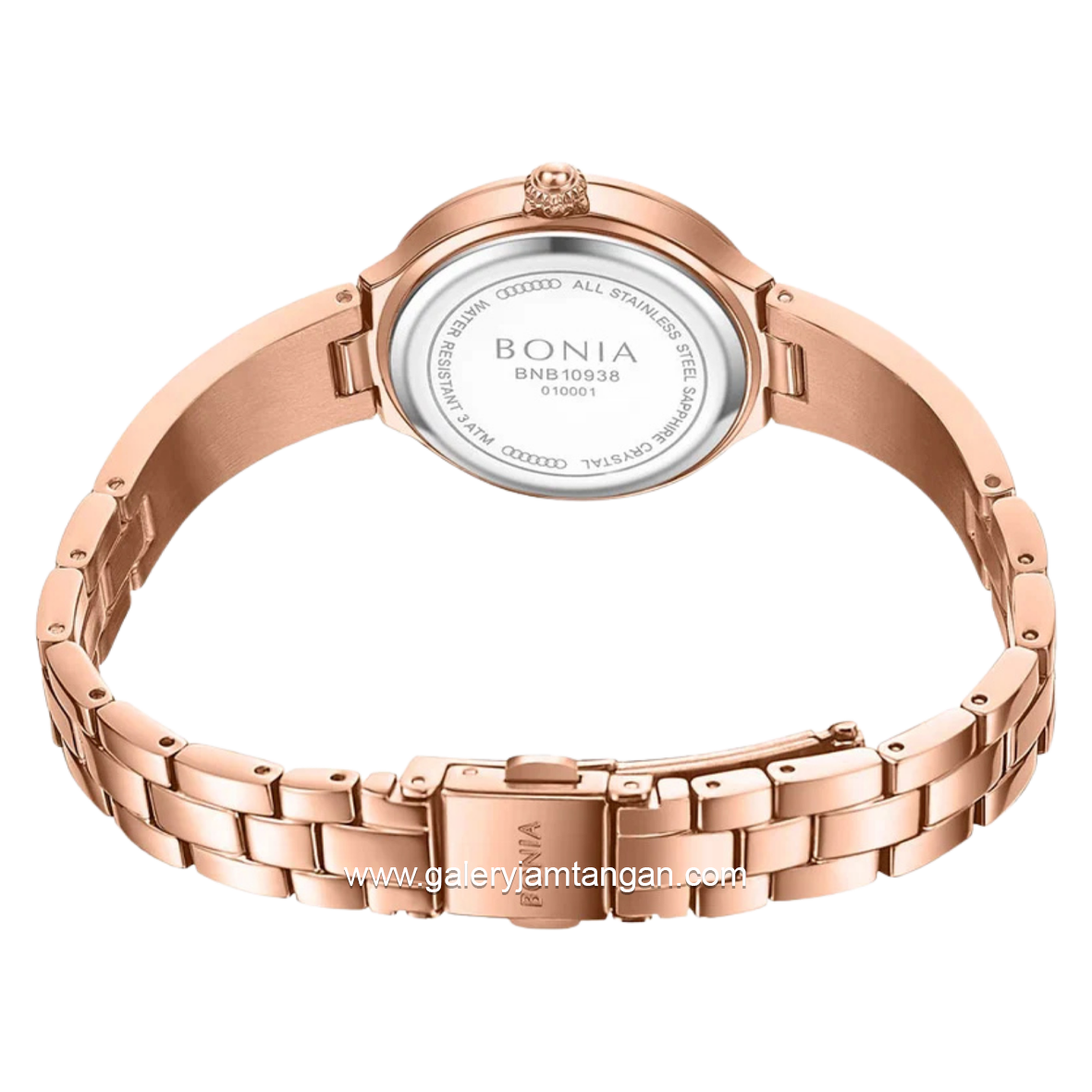 BONIA BNB10938-2597S Rosegold Dial Green Stainless Steel Strap