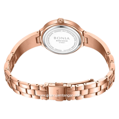 BONIA BNB10938-2597S Rosegold Dial Green Stainless Steel Strap
