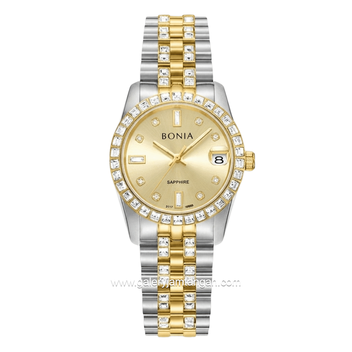 BONIA BNB10950-3127S Silver Combi Gold Dial Gold Stainless Steel Strap