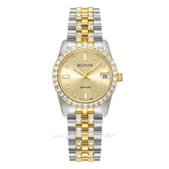 BONIA BNB10950-3127S Silver Combi Gold Dial Gold Stainless Steel Strap
