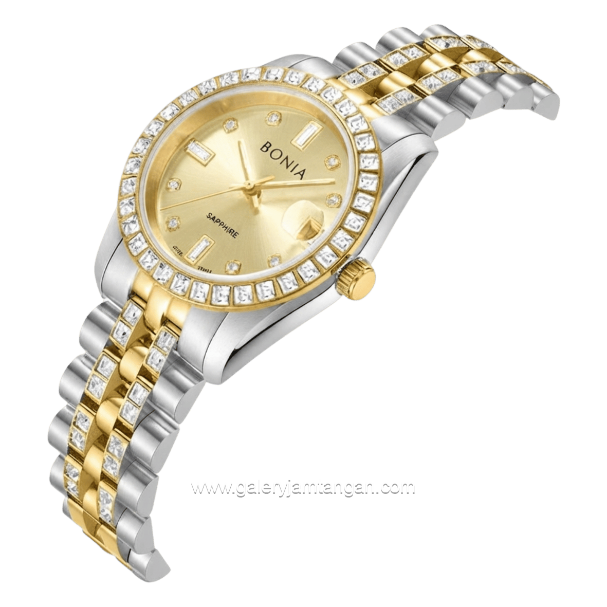 BONIA BNB10950-3127S Silver Combi Gold Dial Gold Stainless Steel Strap