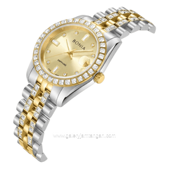 BONIA BNB10950-3127S Silver Combi Gold Dial Gold Stainless Steel Strap