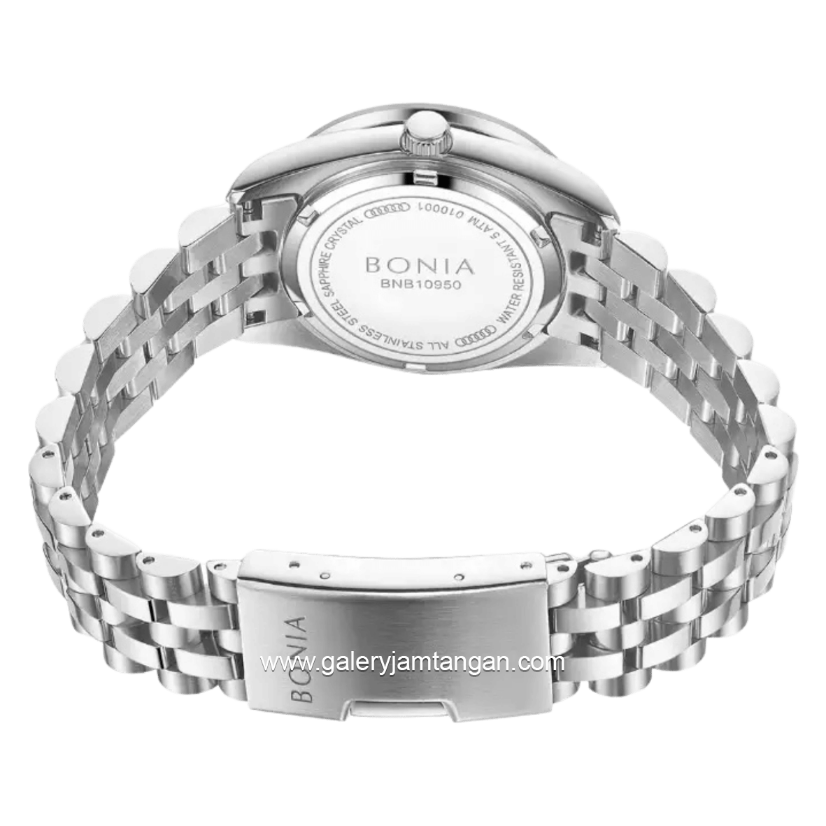 BONIA BNB10950-3397S Silver Dial Green Stainless Steel Strap