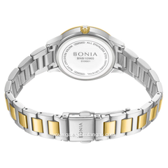BONIA BNB10960-2117S Silver Combi Gold Dial White Stainless Steel Strap