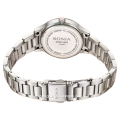 BONIA BNB10960-2377S Silver Dial Pink Stainless Steel Strap