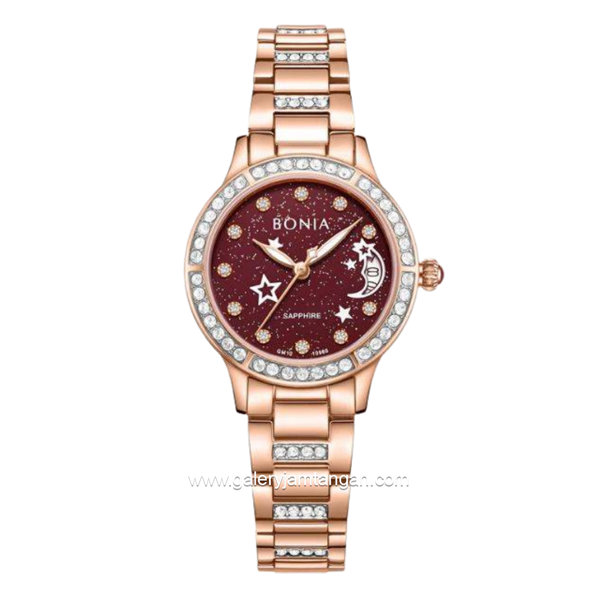 BONIA BNB10960-2567S Rosegold Dial Brown Stainless Steel Strap